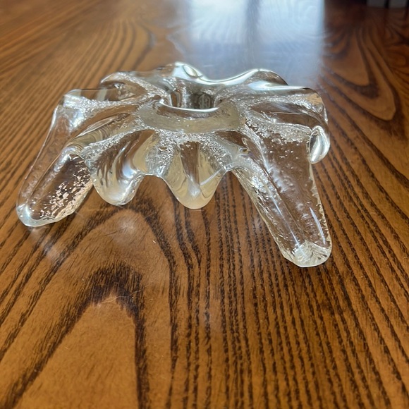 Blenko Accents Vintage Blenko Mcm Crystal Candle Holder Poshmark